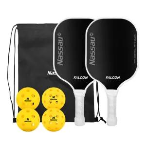 낫소 피클볼 세트 팔콘 NSPKFC 우드 패들 가방 공 포함
