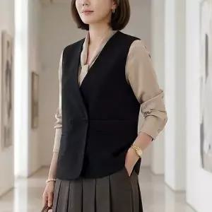 [엄마옷 로즈맘] 로에스탠다드조끼