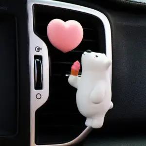 자동차 북극곰 방향 차량용 향기 석고방향제 인테리어