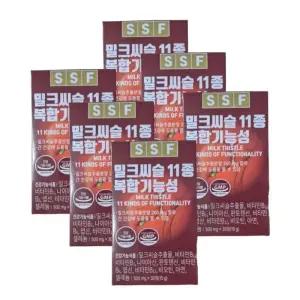 SSF 밀크씨슬 11종 복합기능성 아연 30정 x 6박스
