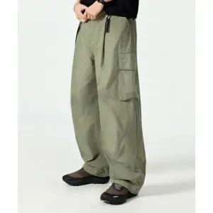 디미트리 블랙 DIMITRI BLACK [여름용] VLAD 커브드 밴딩 카고 팬츠_카키