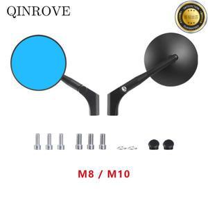 야마하 XSR 900 로얄 엔필드 히말라야 유성 혼다용 알루미늄 합금 오토바이 백미러 범용 라운드 사이드 8mm