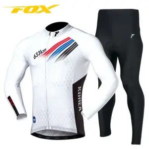 폭스 G102+G232 화이트블랙 싸이클 자전거 의류 복장 세트