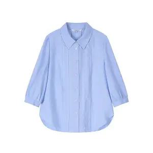 [꼼빠니아] 절개 포인트 7부 블라우스_CADU5-WRC130