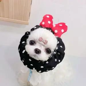 긴털 반려동물 머리밴드 강아지 헤어밴드 머리띠 모자