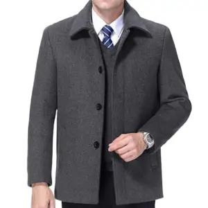 남자코트 기모 겨울 점퍼 자켓 중년 남성 남자숏코트 안감