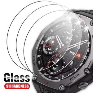 Amazfit T-Rex 3 용 3Pcs 강화 유리 보호 필름 Pro 44mm 액세서리 화면