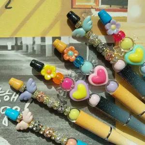 큐빅 비즈 볼펜꾸미기 10개세트 볼꾸 diy 공예 체험 수업 취미