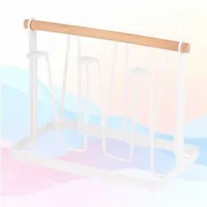 컵수납 주방 컵 트레이 6구 젖병 유리잔 물컵 걸이 물빠짐