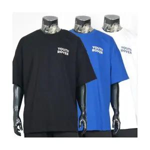 빅사이즈반팔티 J일구구칠 박스핏 면 가슴120~155cm