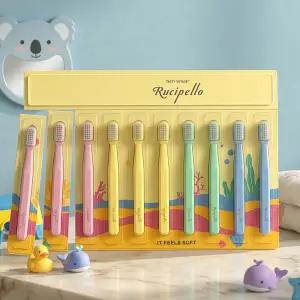 [루치펠로] 키즈 칫솔 12p 부드러운 양면 미세모 어린이 유아 치솔