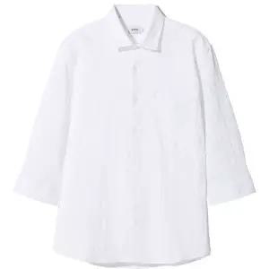 [하프클럽/에스티코]시어서커 7부 브리즈 셔츠_화이트 (클래식핏) SDSWB16CSW