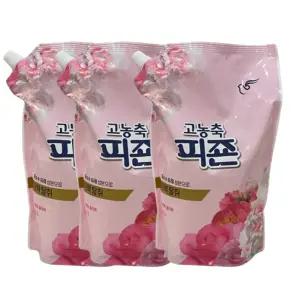 피죤 고농축 오리지널 섬유유연제 리필, 로맨틱플라워, 1.6L, 3개