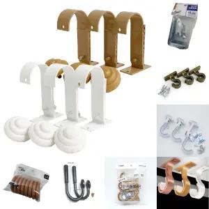 2단 알미늄 커튼브라켓 (K-354) 35mm 길이조절 커튼봉/부속품/DIY/고정/클립/셀프/걸이/길이/조절/홀더/부