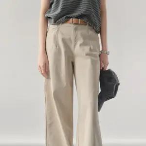 [더나무그림] 여성 뒷밴딩 코튼 와이드 팬츠 NCP2SL005 바이오와이드R