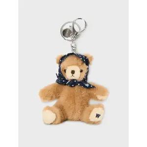 [후아유](김해점)Mini Fluffy Bear Bandana Keyring / WHAWG2321A