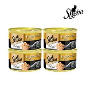 쉬바 고양이캔 참치살코기 통새우와 그레이비소스 85G 24캔