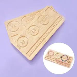팔찌 제작 측정 도구 원목 사이즈 게이지 보드 비즈 공예 DIY 액세서리 만들기