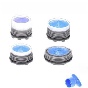 10개입 꽃 모양 물꼭지 커버, 물 튀김 방지, 절수 에어레이터, 도자기 욕실 수도꼭지망, 부드러운 질감