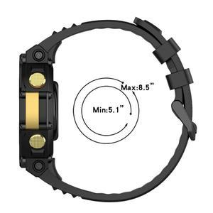 AMAZFIT T-Rex 2 용 실리콘 스트랩 Huami Amazfit T-Rex2 공식 교체 스트랩 용 도구가있는 공식 교체 스트