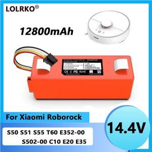샤오미 로보락 리튬이온 배터리 교체용 S50 S51 S55 S5 T6 Max S6 Pure S7 E4 E5 E6 로봇 청소기 5200mAh