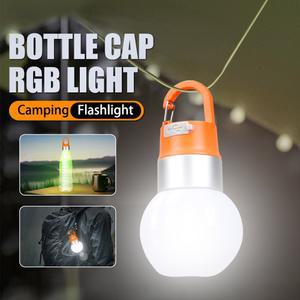 휴대용 충전식 물병 라이트 LED 무드등 하이킹용 텐트 후크 야외 랜턴 걸이등 캠핑 포함