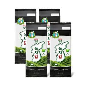 [지도표성경김 본사] 보성 녹차 대용량 조각김 50g x 4봉