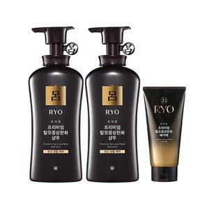 려 초의방 탈모증상케어 모근모발 샴푸 490ml, 2개 + 프리미엄 탈모증상완화 헤어팩 300ml,1개