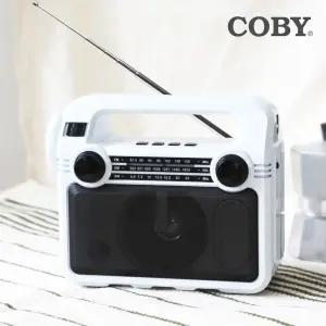 코비 COBY LED 손전등 라디오 블루투스 스피커 FM AM SW USB TF카드 캠핑용 CRF-35B