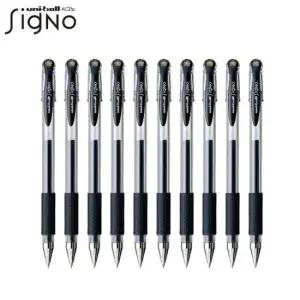 젤볼펜 UNI 유니볼 블랙색상 10자루 시그노볼펜(0.38mm)UM-151