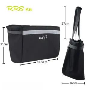 스포츠 자전거 RRSKIT 브래킷이있는 Brompton 접이식 용 기존 전면 보관 바구니 야채 가방 액세서리