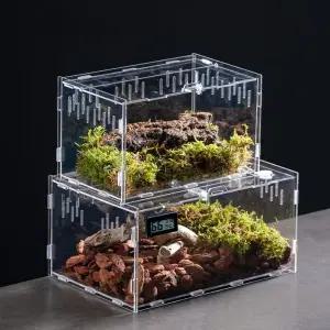 도마뱀 사육장 거북이 수조 하우스 달팽이 파충류 키우기 아크릴