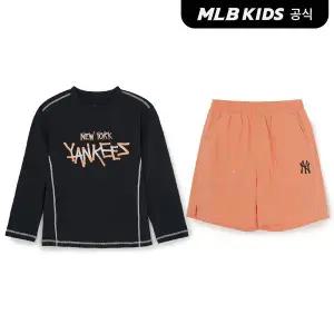[MLB키즈](공식)26SS 스트릿 티셔츠 래쉬가드 보드쇼츠 세트 NY (Black) 7ASWB0163-50BKS