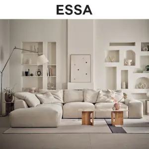 [롯데백화점]에싸 킨슬러 4인 오픈코너형 리브 패브릭 소파