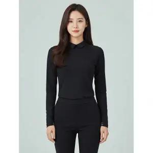 올포유 여성 시보리 포인트 카라 티셔츠 AWTYM8247-199