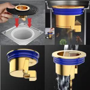 화장실 욕실 베란다 다용도실 만능 배수구 하수구트랩 황동재질 악취제거 물빠짐 배수구캡 싱크대 냄새 세