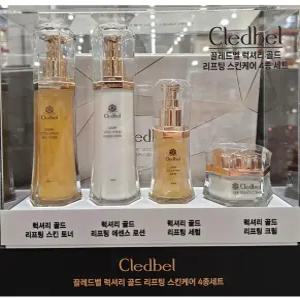 끌레드벨 기초세트 골드리프팅 4종 스킨 토너 +로션+세럼+크림 기초화장품