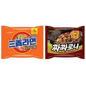 삼양라면 L4S4M4N7 봉지면 2종세트 40봉 원조삼양라면 짜짜로니