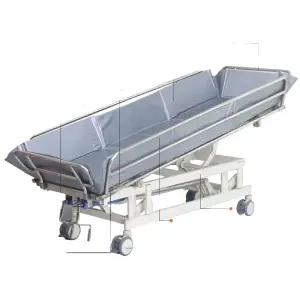 환자 목욕 침대 베드 카트 이동 이송 스테인리스 샤워트롤리