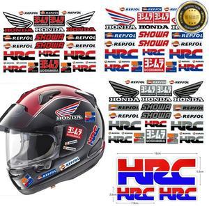혼다 오토바이 장식 반사 스티커 방수 스쿠터 헬멧 데칼 HRC 수정 액세서리 스폰서
