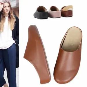 [카미엣뮤즈]라운드 토 웨지 슬리퍼_KM21w088