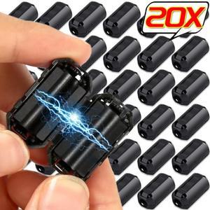 소음 필터 마그네틱 클립 페라이트 코어 억제 링 케이블 클램프 스피커 비디오 와이어 방지