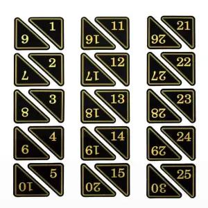 삼각번호판 A5M3Y5Y6 검정 테이블넘버 식당테이블번호 숫자판