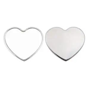 [에스에스_62]러블리미니손거울 ST-299 실버10개/하트거울