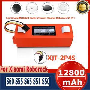 12800mAh 14.4v roborock s50 배터리 brr 2p4s 5200d Xiaomi 로봇 용 기존 T60 액세서리 예비
