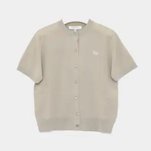 26SS 베이비 폭스 메리노 울 크루넥 반팔 여성 가디건 QW00510KT1181 0450