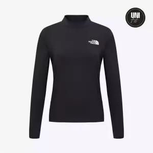 (국내매장판) 노스페이스 아이스 페이스 터틀넥 긴팔 티셔츠 NT7XR00ABLK