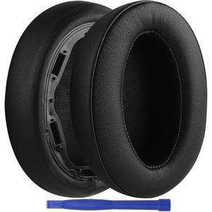 WH-H910N 이어패드, 대체 단백질 가죽 이어패드 메모리 폼 이어 쿠션 수리 부품 - 소니 WH910N WH910N 헤드폰 - 블랙