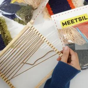 공예 위빙 키트 티코스터 만들기 DIY 세트 터만들기 티 공예 티매 틀 핸드 위빙 코스 직조틀 트만들기