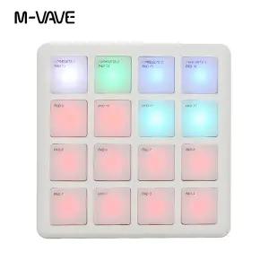 M-VAVE SK-16 SMC-PAD 포켓 패드 휴대용 무선 MIDI 컨트롤러 16 개 패드 타악기 키보드 USB-C 인터페이스